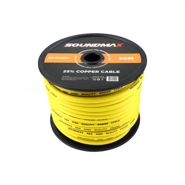 Cablu alimentare 2GA, Soundmax SX-PC4GA, 30 metri, 25% OFC