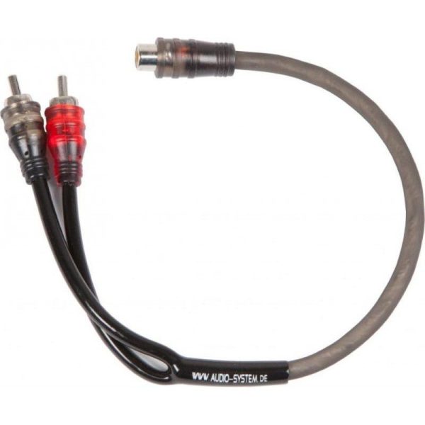 AUDIO SYSTEM HIGH-Performance RCA Cable Y-RCA OFC de 500 mm (2x muf? M ?i 1x muf? F)