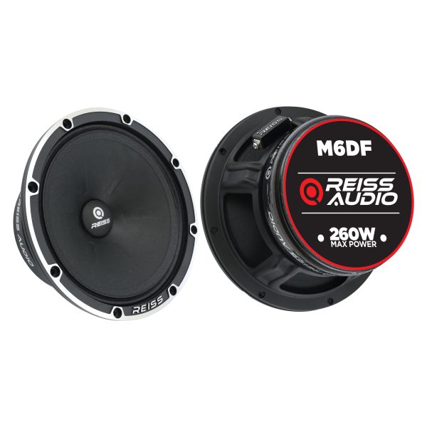 Difuzoare auto midrange 16 cm Reiss Audio RS-M6DF – 130W RMS, 4 Ohm, 96dB