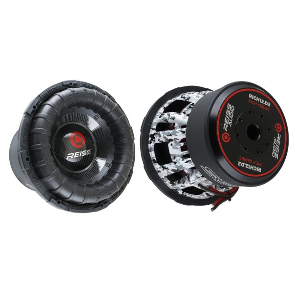 RS-RICH12 Subwoofer Auto 12 Inch 2500W RMS Bobină Dublă 1 ohm / 2 ohm