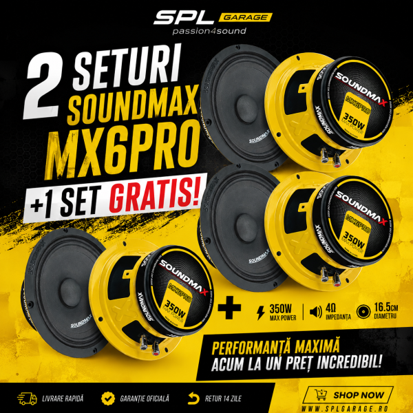 Pachet Promo SoundMax MX6PRO – Cumperi 2 Seturi și Primești Încă 1 Set GRATUIT!